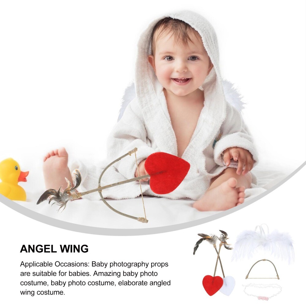 Baby Boy Cupid Outfit Wings Infant Angel Photo Costume Child