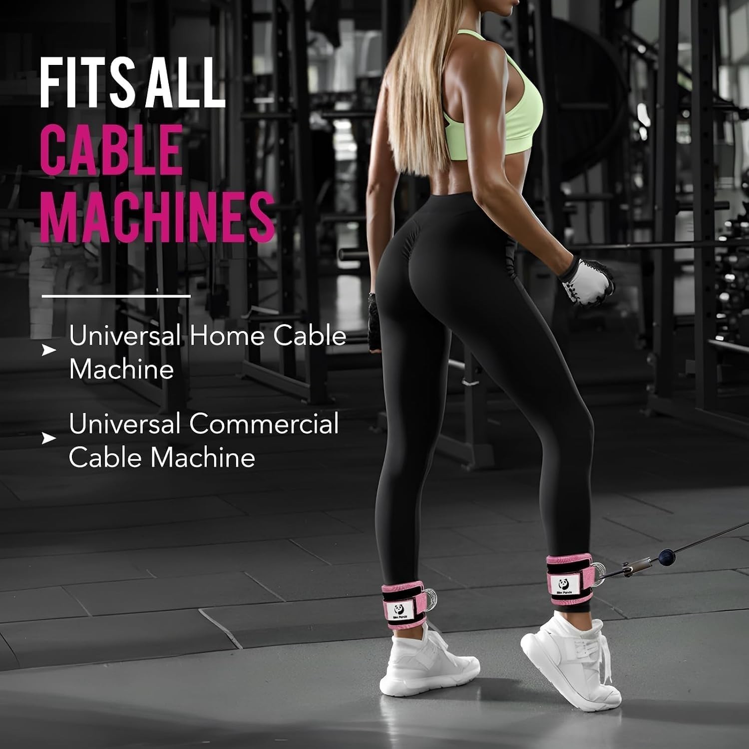 Ankle Strap for Cable Machine,Ankle Cuff for Kickbacks, Booty Hip Abductors,G…