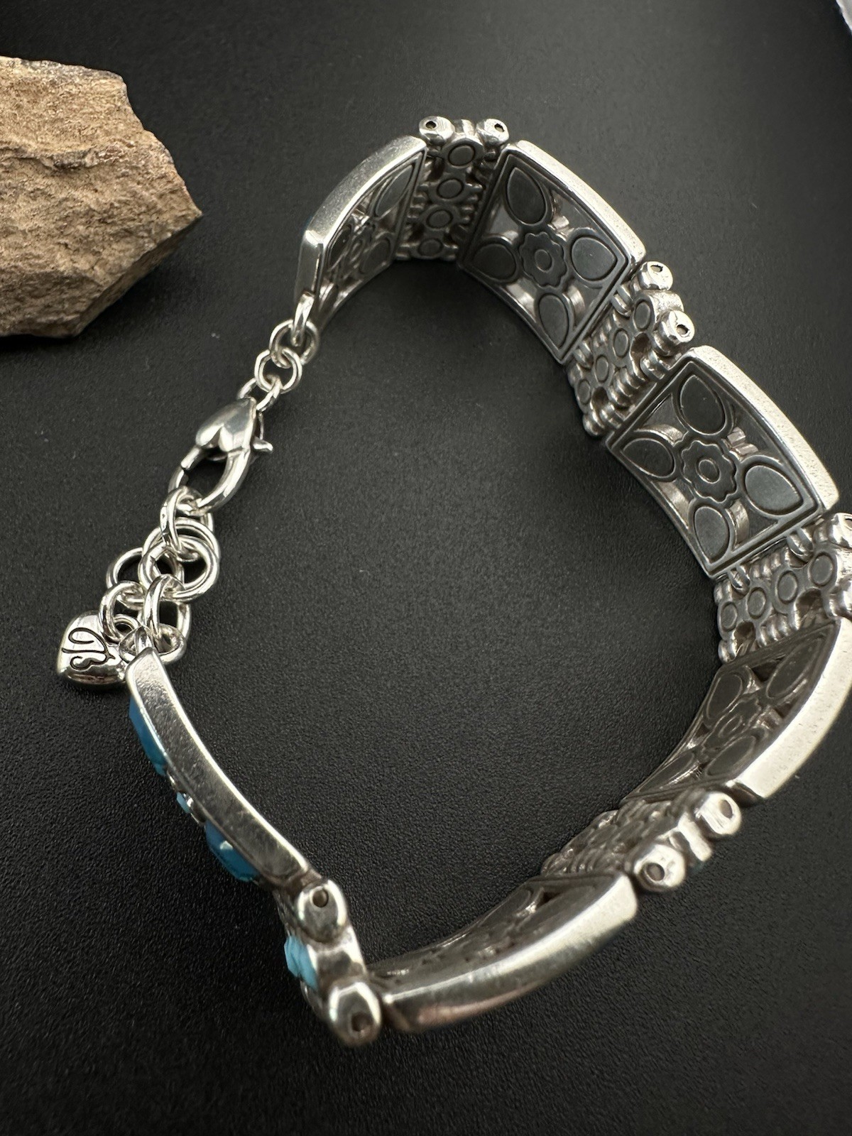 Brighton NEPAL Black Cuff Bangle, Link Bracelet, Necklace and Earrings Set