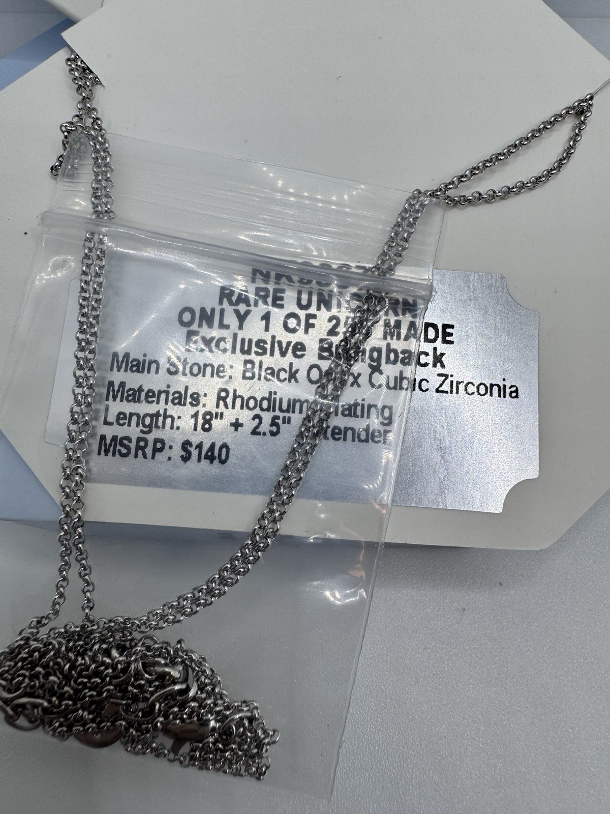 Bomb Party NK98679 RARE UNICORN Blk Onyx/Rhodium (10)