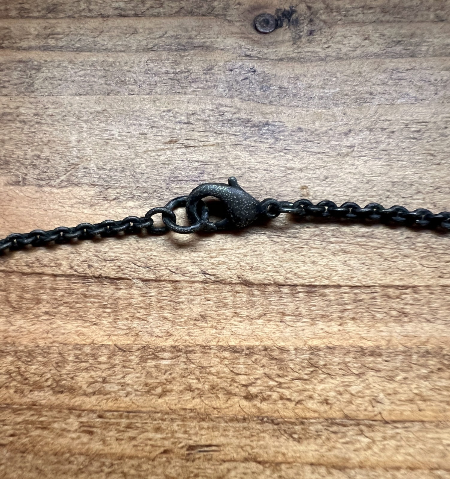 AllSaints Horseshoe Skull Pendant Necklace Gunmetal Chain Mens Ladies Charm
