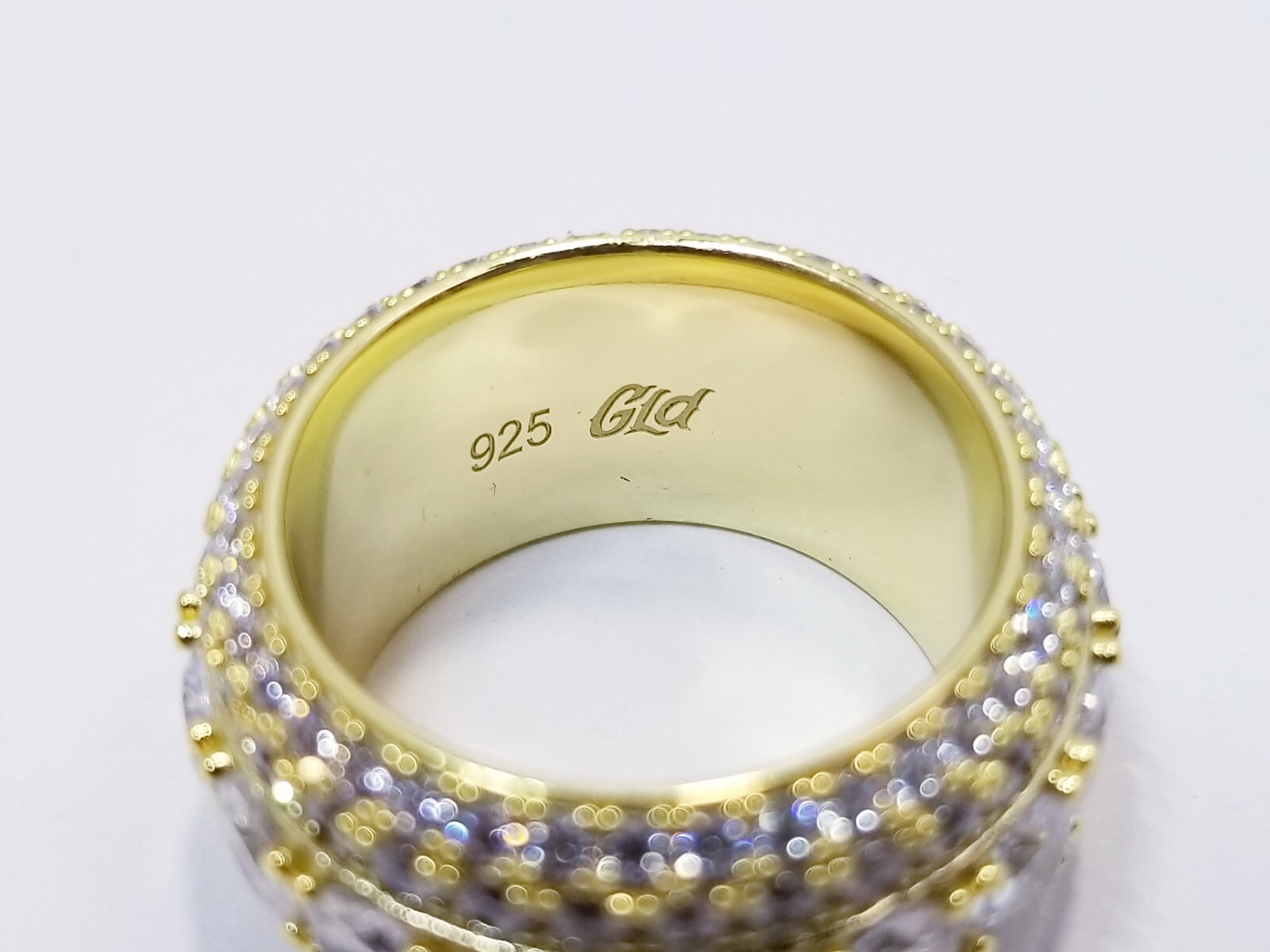 GLD Shop 5 Layer Cubic Zirconia Band Ring Sz 6.5