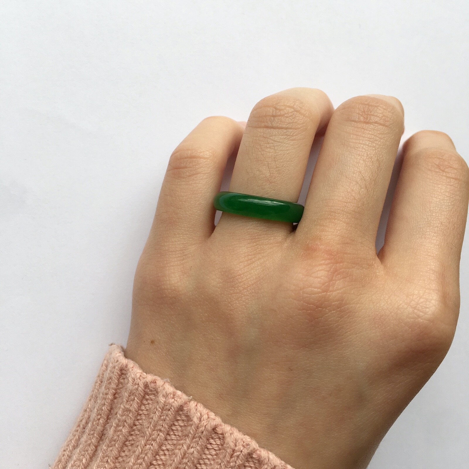 Good fortune Jade band ring
