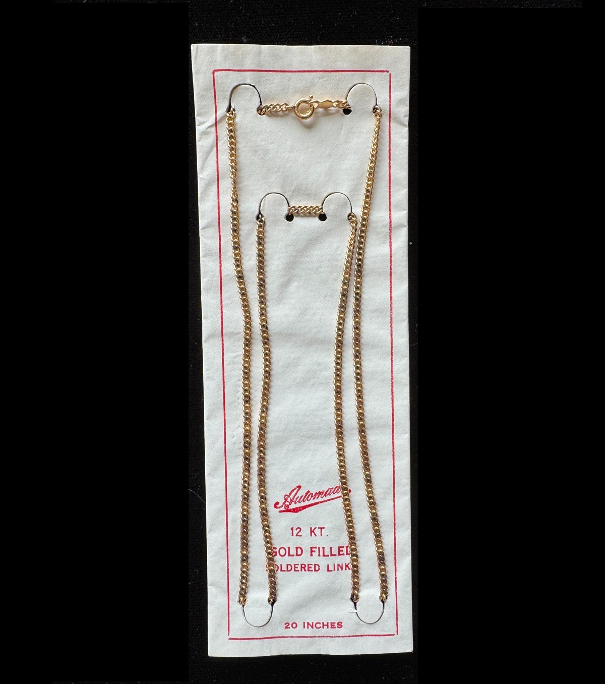 NEW 2 mm/20″ GOLD FILLED LINK CHAIN SOLDERED LINKS U.S.A. ch10