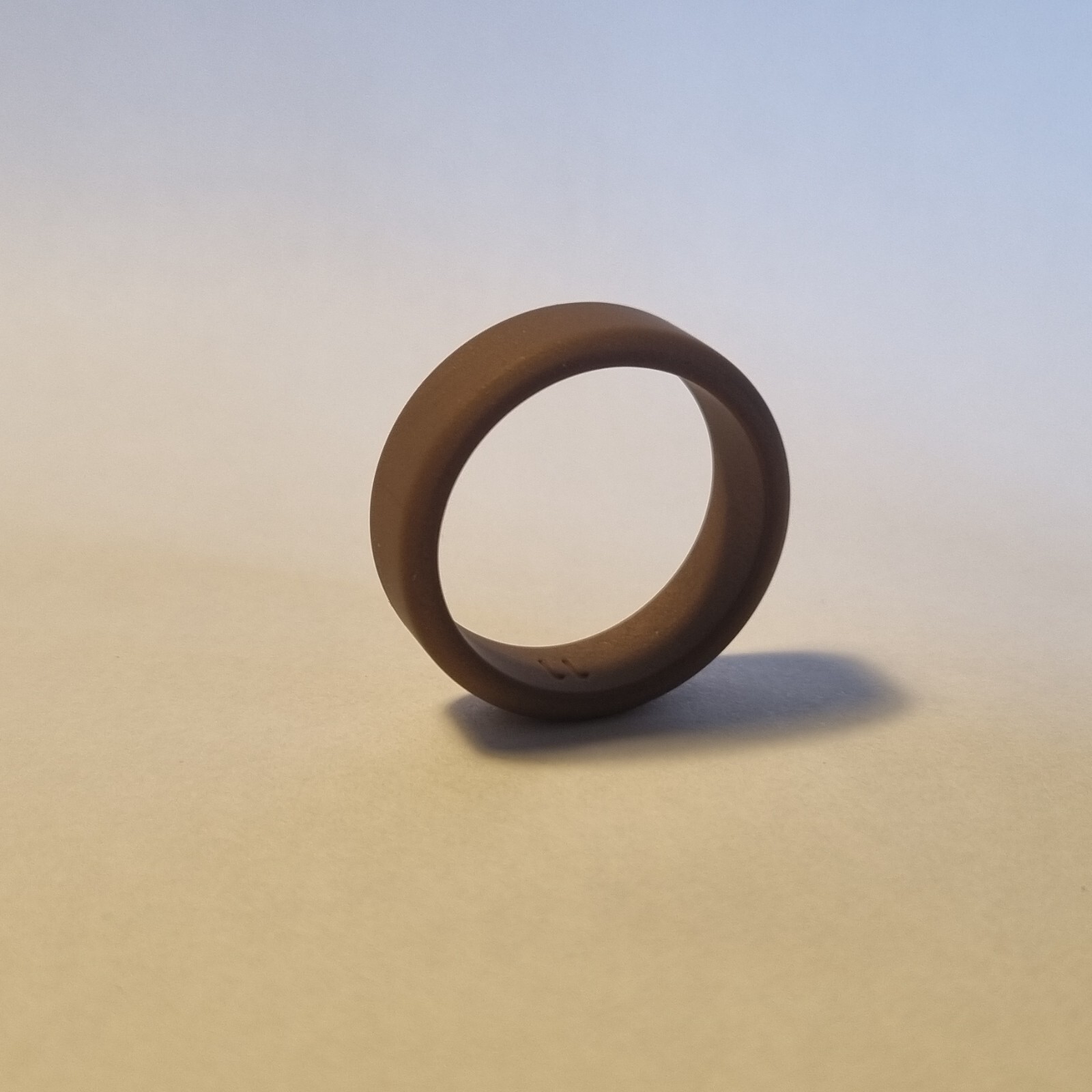 Premium Silicone Matte Bevelled Ring- Sport, Gym, Safety, Military- Size 7-14