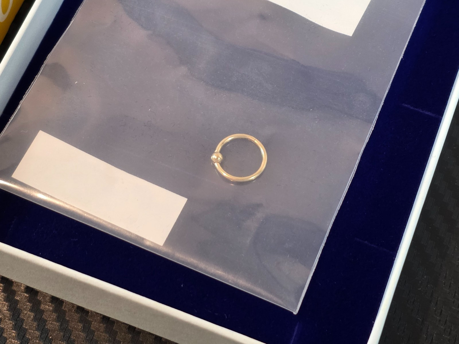 Maison Miru Orbital Cartilage Hoop 16G Titanium Gold 10mm, Single Hoop