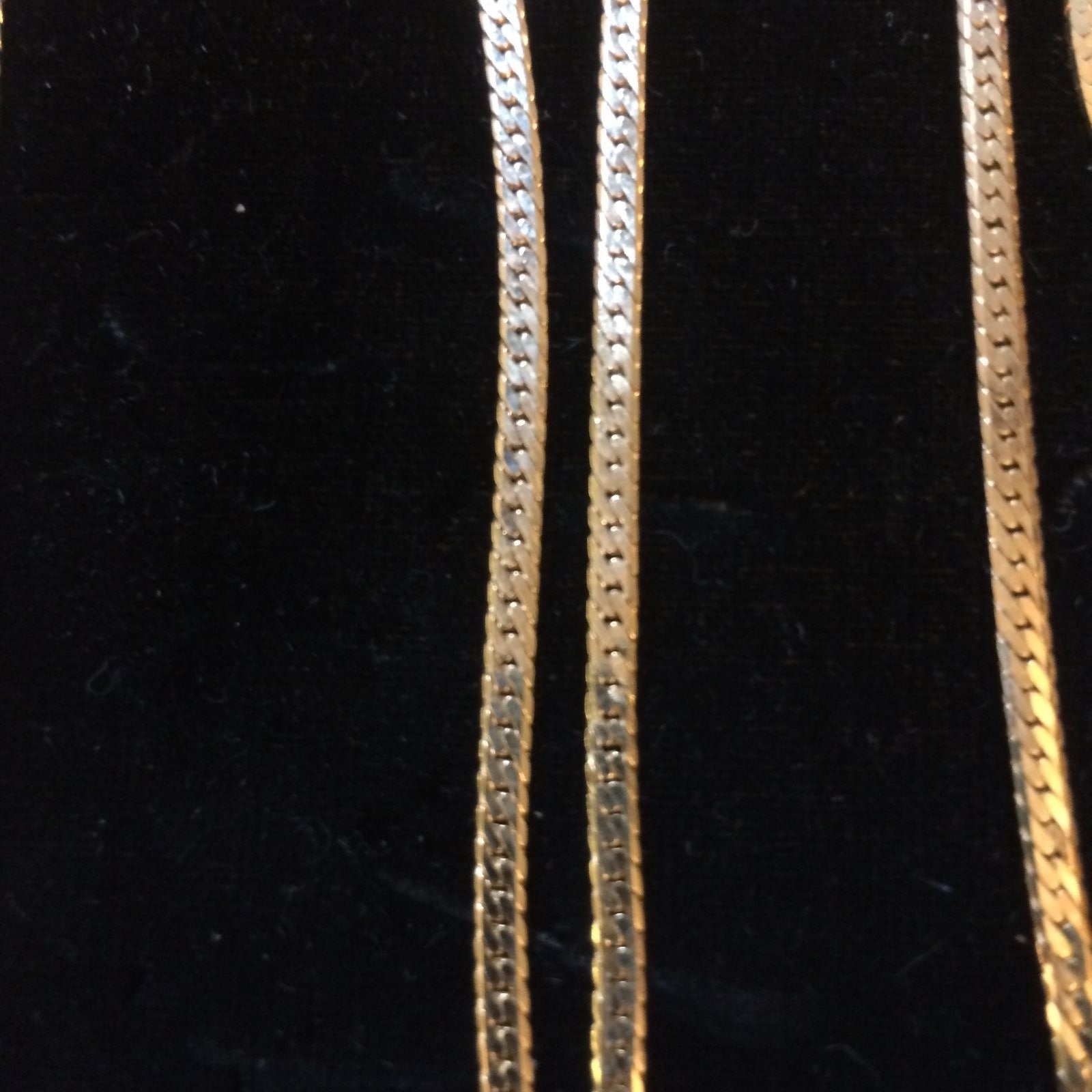 BVH2 (Beveled Herringbone) Chain, Gold Plated HGE Sizes 7,8,16,18,20,24,30 inch