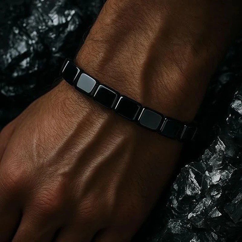 Hematite Bracelet Men – Reignites Masculine Energy, Natural Hematite Stone Be…