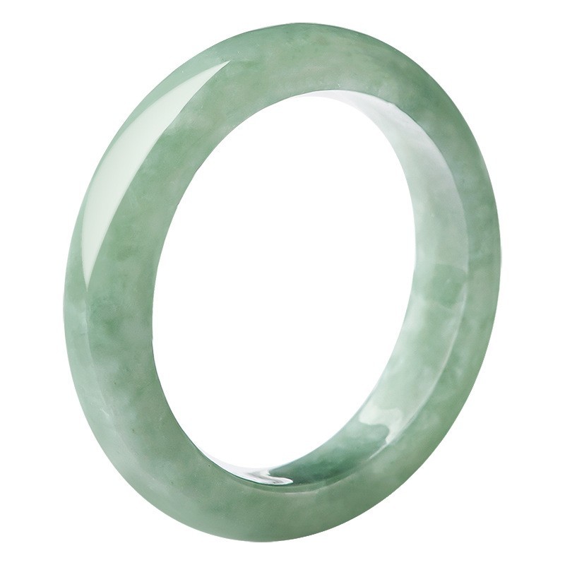 A Grade Natural Bean Type Jade Ring Fashion Accessory With Authentic Certificate