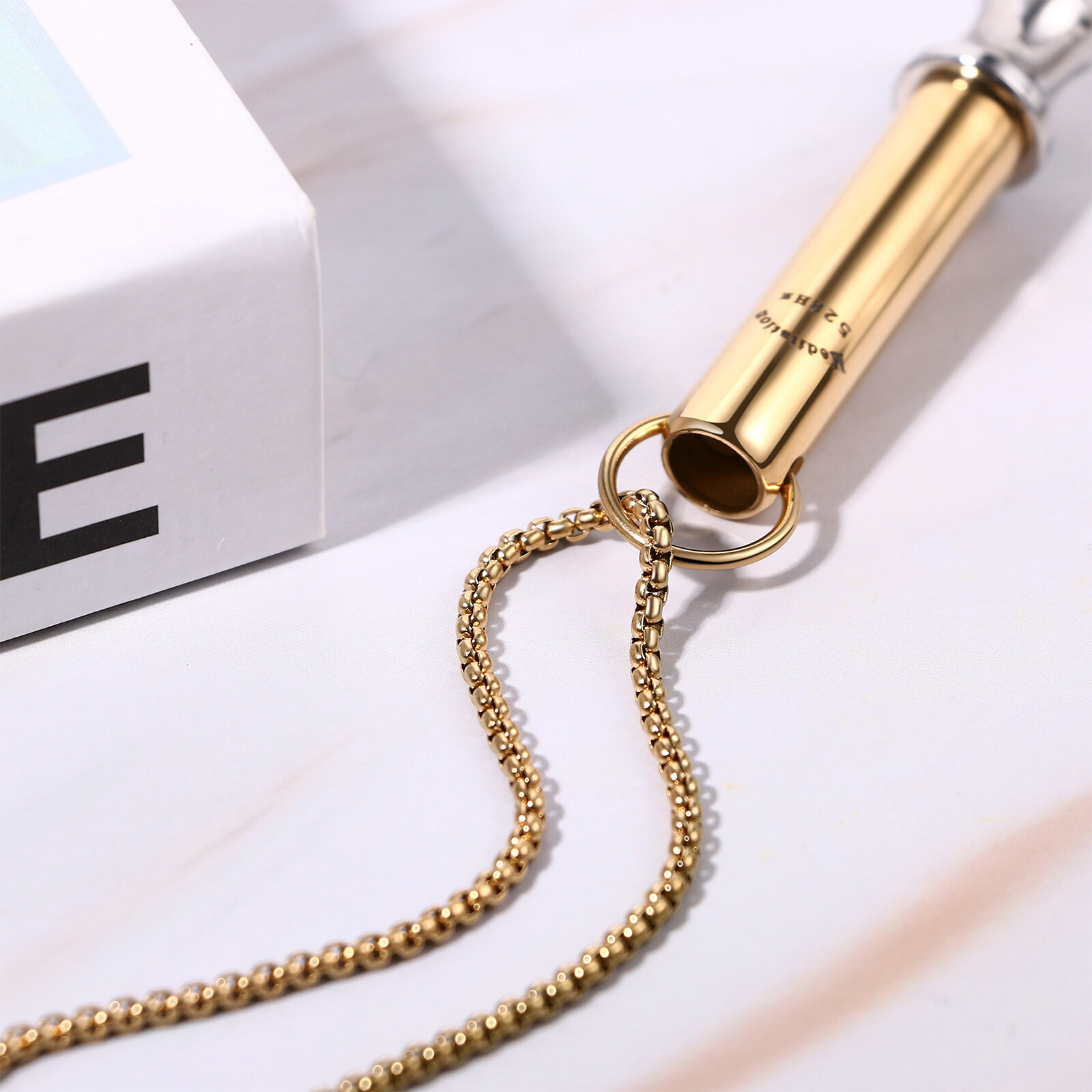 Love Tuner 528 Hz Quit Smoking Whistle Anxiety Relief Mindful Breathing Necklace