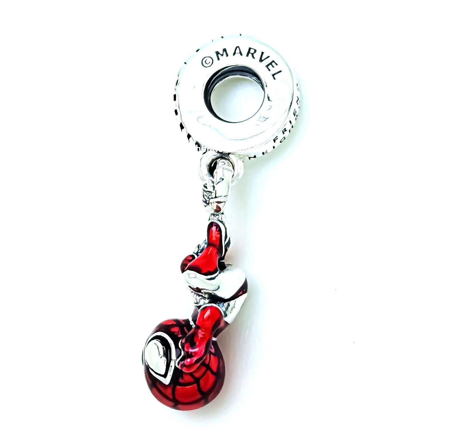 100% Authentic PANDORA 925 Marvel Hanging Spider-Man Dangle Charm 792323C01
