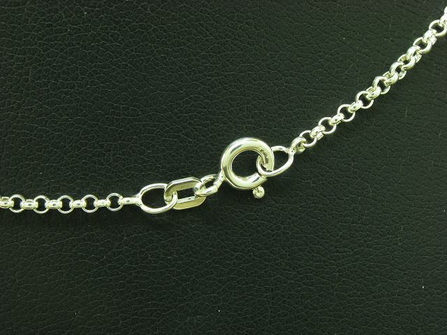 925 Sterling Silver Necklace & Pendant With Zirconia Inlay / 11.0g / 45.0cm