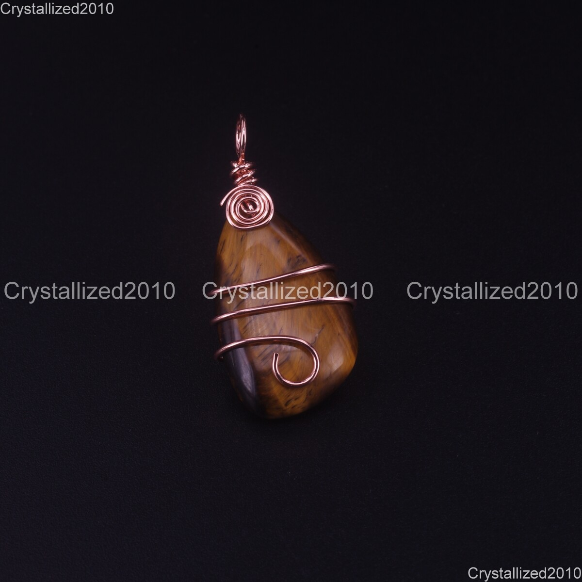 Natural Gemstones Teardrop Drop Handmade WireWrap Healing Reiki Beads Pendant