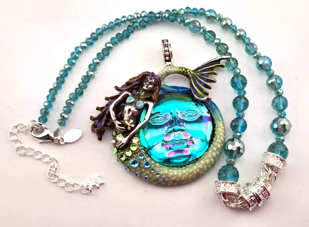 Kirks Folly Marina Mermaid Seaview Water Moon Wild Freedom ST Necklace SET #128