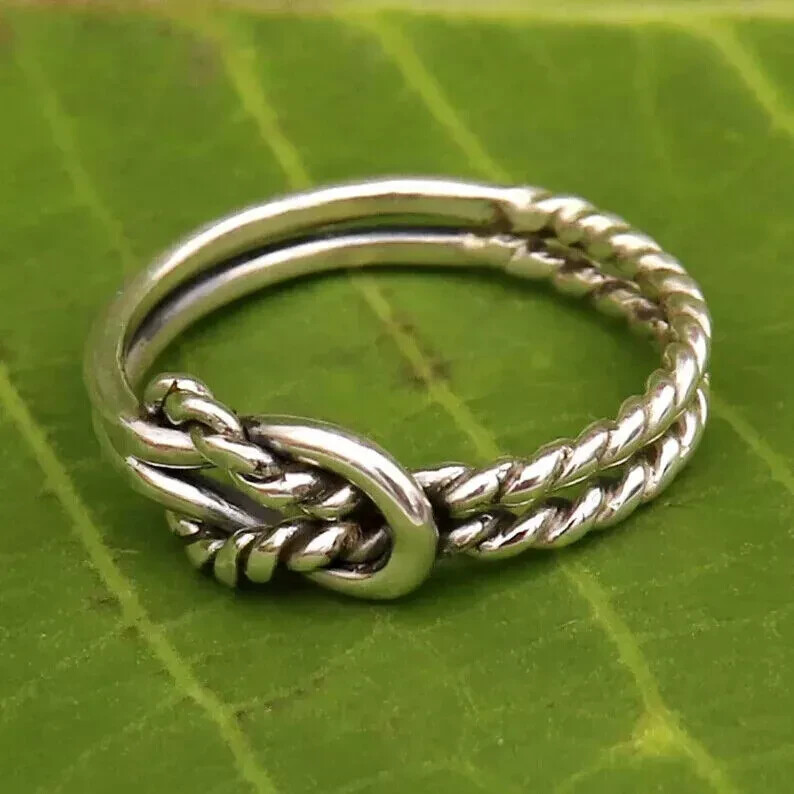 Knot Thumb Ring 925 Sterling Silver Band & Statement Ring Handmade All Size-RRR