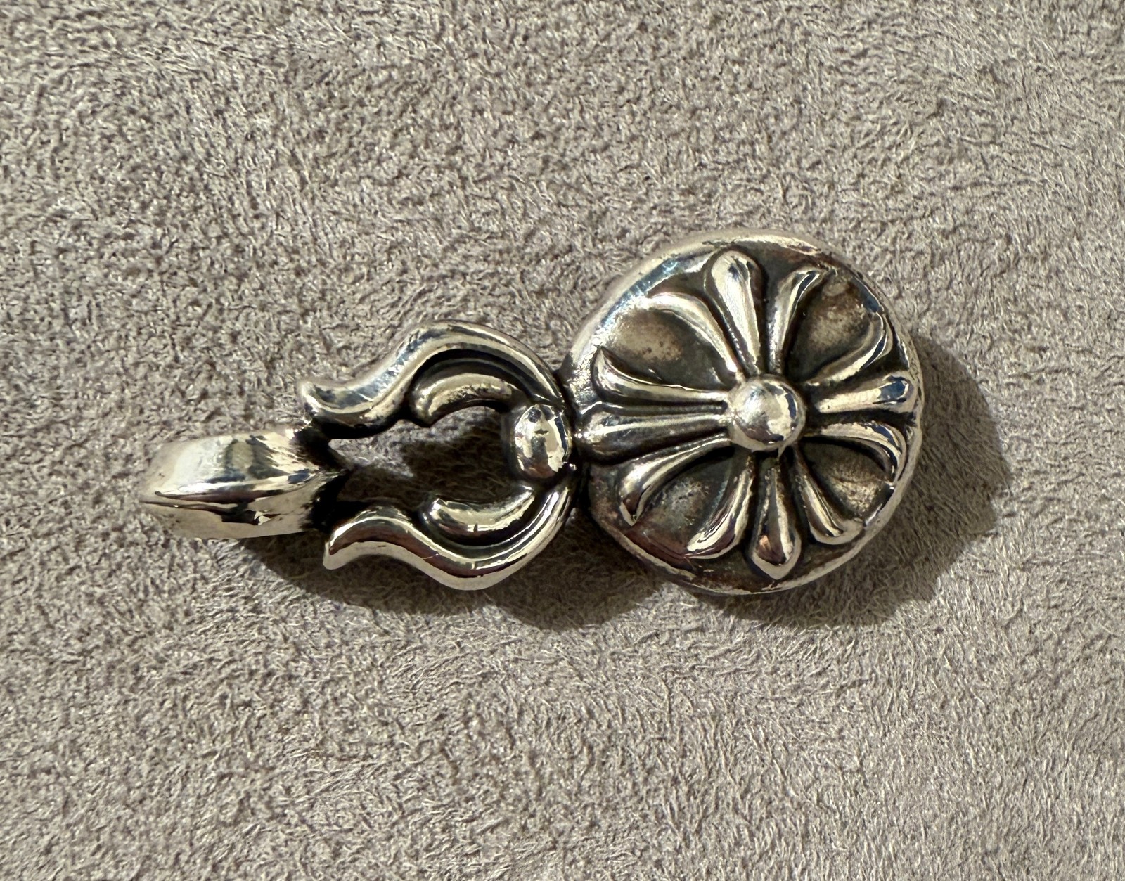 Chrome Hearts 🖤 Large Cross Ball Pendant Horshoe & Cross Design 925 *Pre Owned*