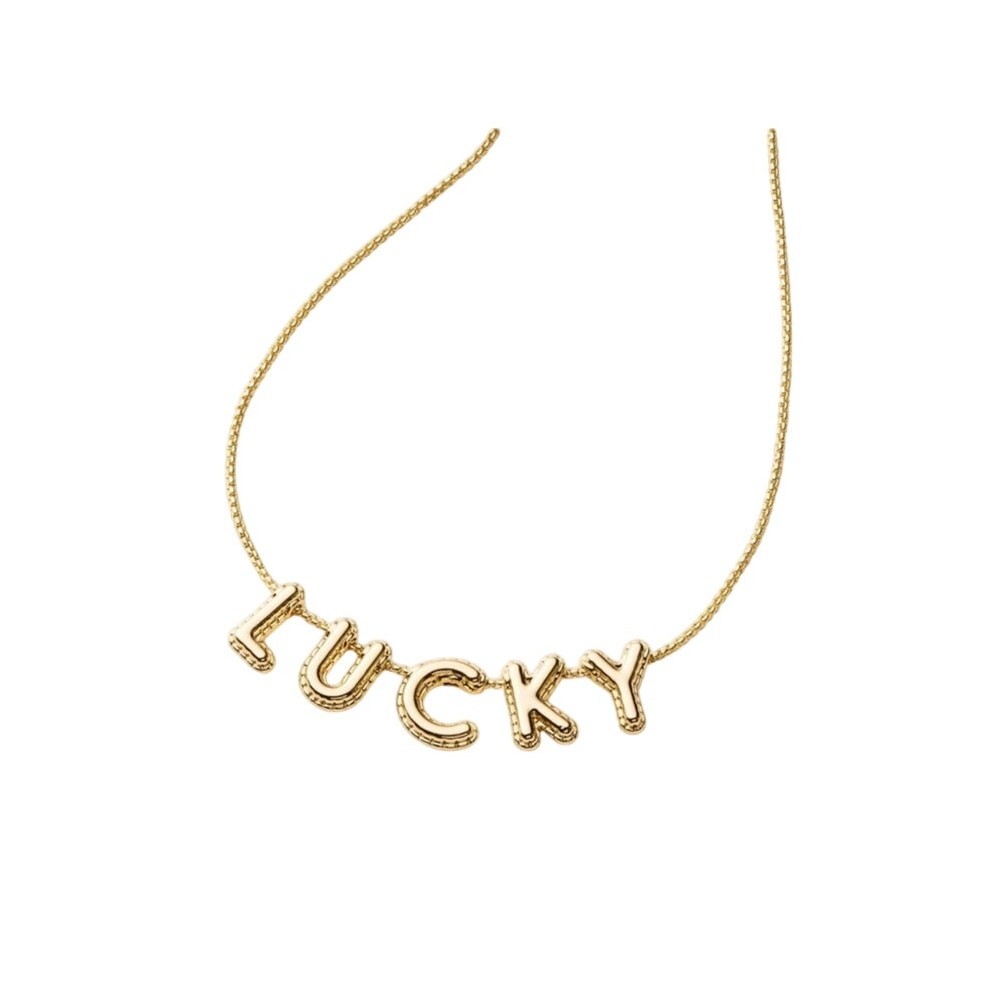 Kate Spade New York x Target Lucky Gold Bubble Pendant Necklace NWT