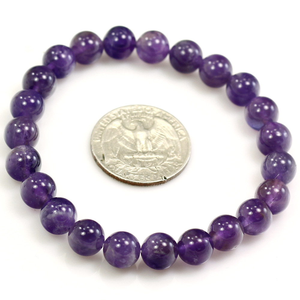 Wholesale Gemstone Bracelet Balance Elastic Stretch 4mm 6mm 8mm 10mm 12mm 7.5″