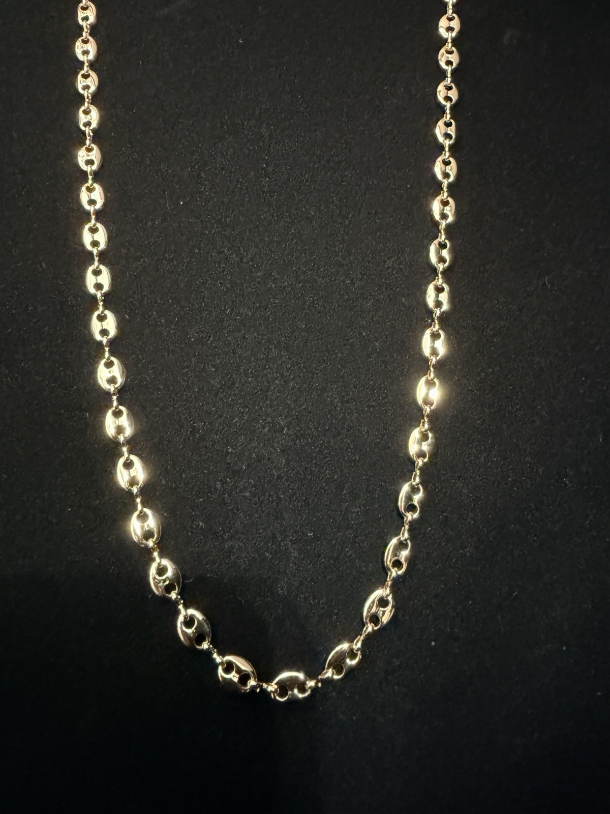 Puffed Mariner 20in 5.5MM Necklace Brand New Gold Finish. Elegant