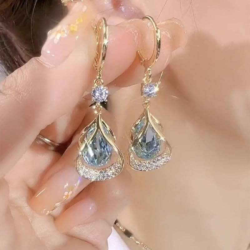 Fashion Earrings, Women’s Sparkling Rhinestone Pendant High-end Earrings, Suitab