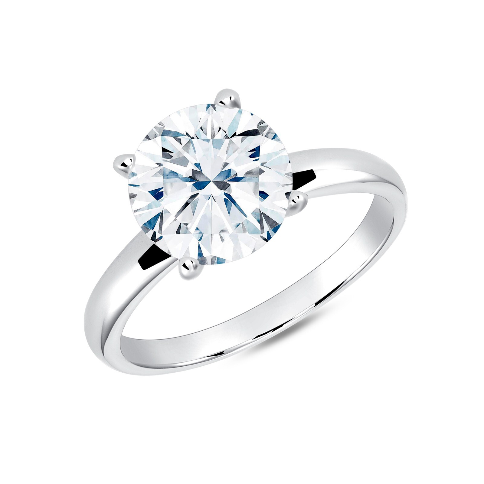 925 Sterling Silver Solitaire Cz Engagement Promise Band Wedding Ring NickelFree