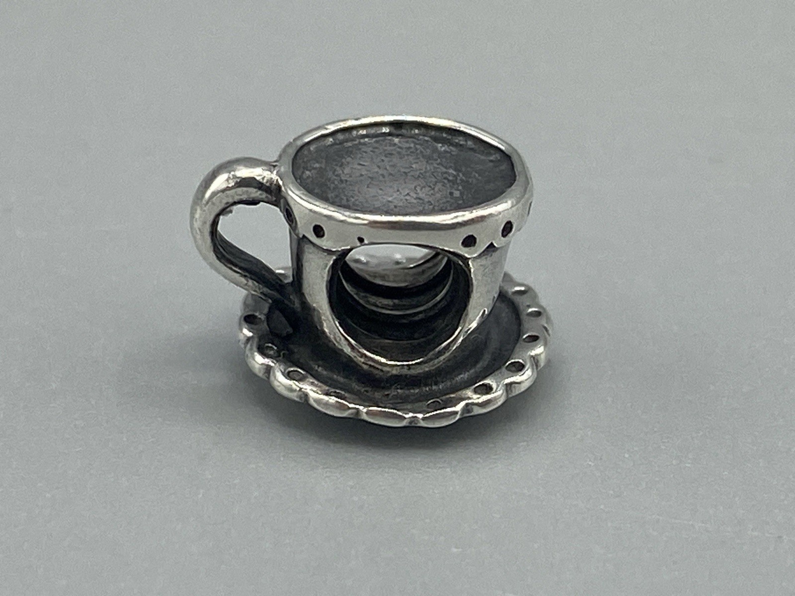 Authentic Pandora Moments Teacup Charm/Bead Silver 925 ALE 790361