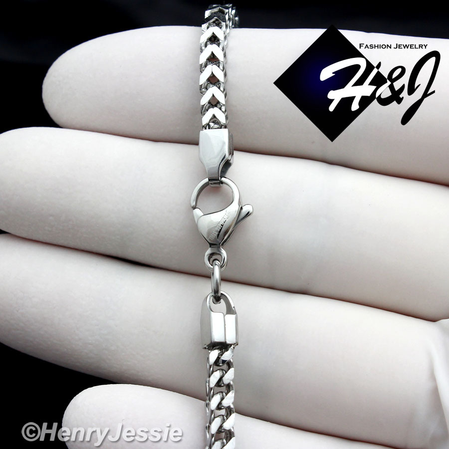 20″24″30″Stainless Steel 2mm Silver Franco Box Curb Chain Plain Cross Pendant*SP