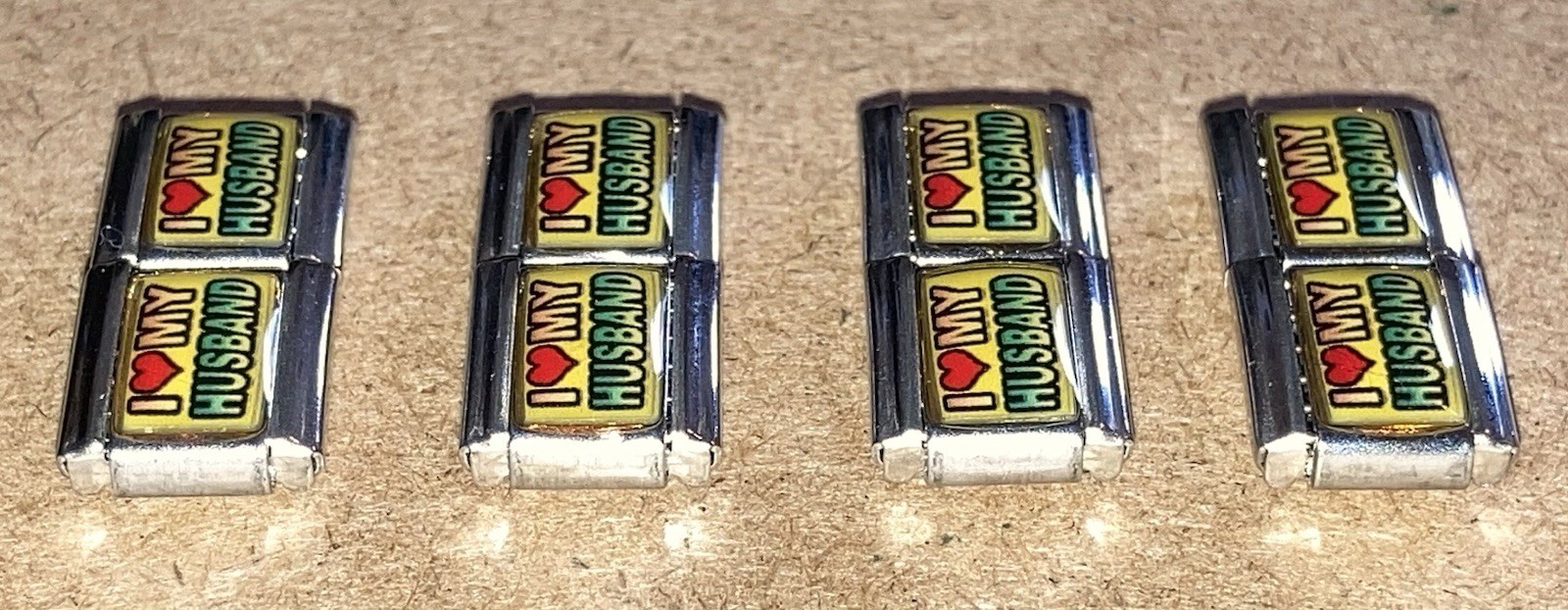 I Love My Husband 9mm Italian Modular Link Charm for bracelet
