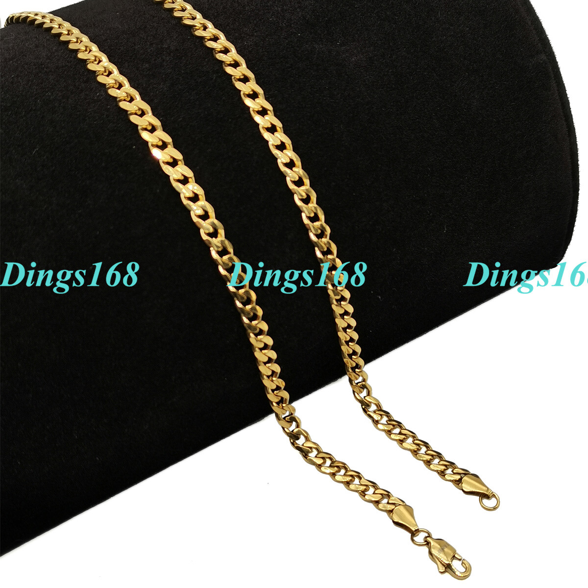 18K Yellow Gold Plated GP HypoAllergenic Wide Miami Cuban Link Chain Necklace