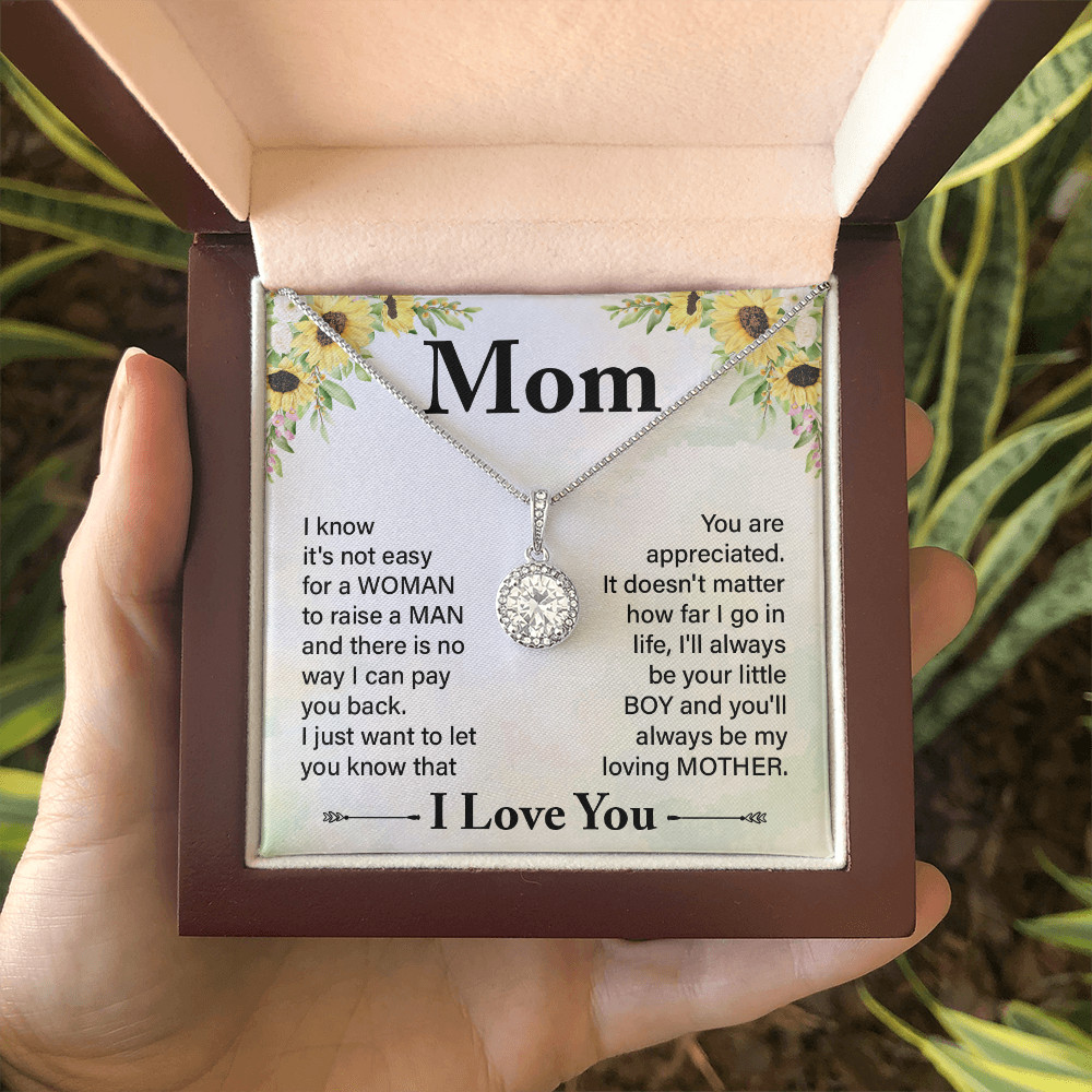 To My MOM necklace Mother’s day Birthday christmas heartfelt Gift from son