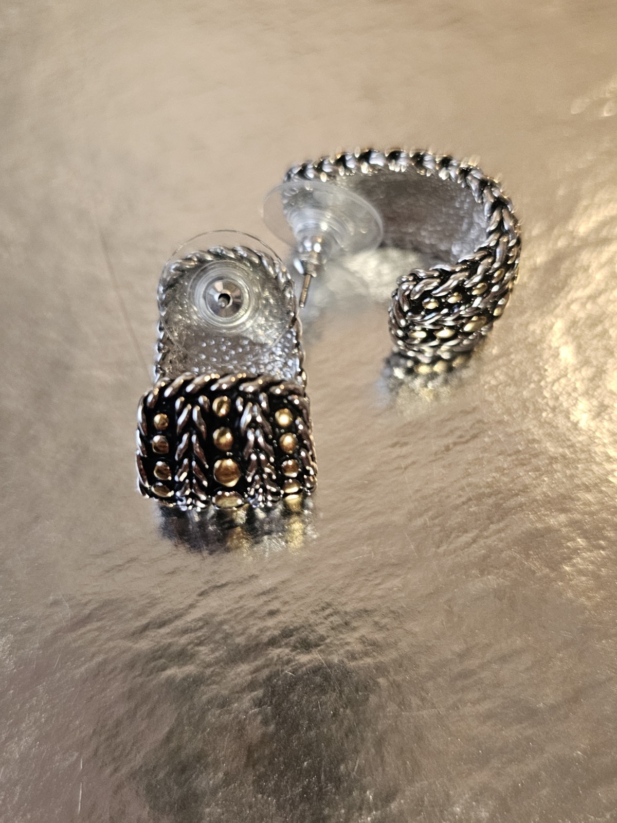 Jewels by Park Lane ENTOURAGE earrings in silver and gold