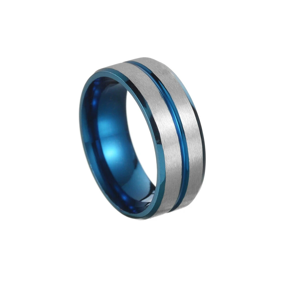 Stainless steel Concise Colour Composition Stainless steel Ring