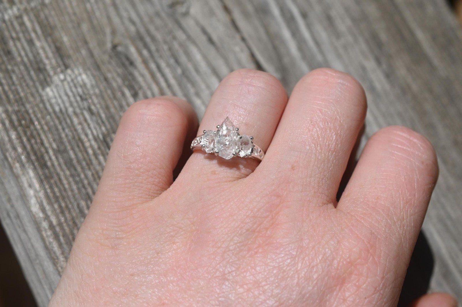 Engagement ring Lake county diamond sterling silver size 3 4 5 6 7 8 9 10 11 12