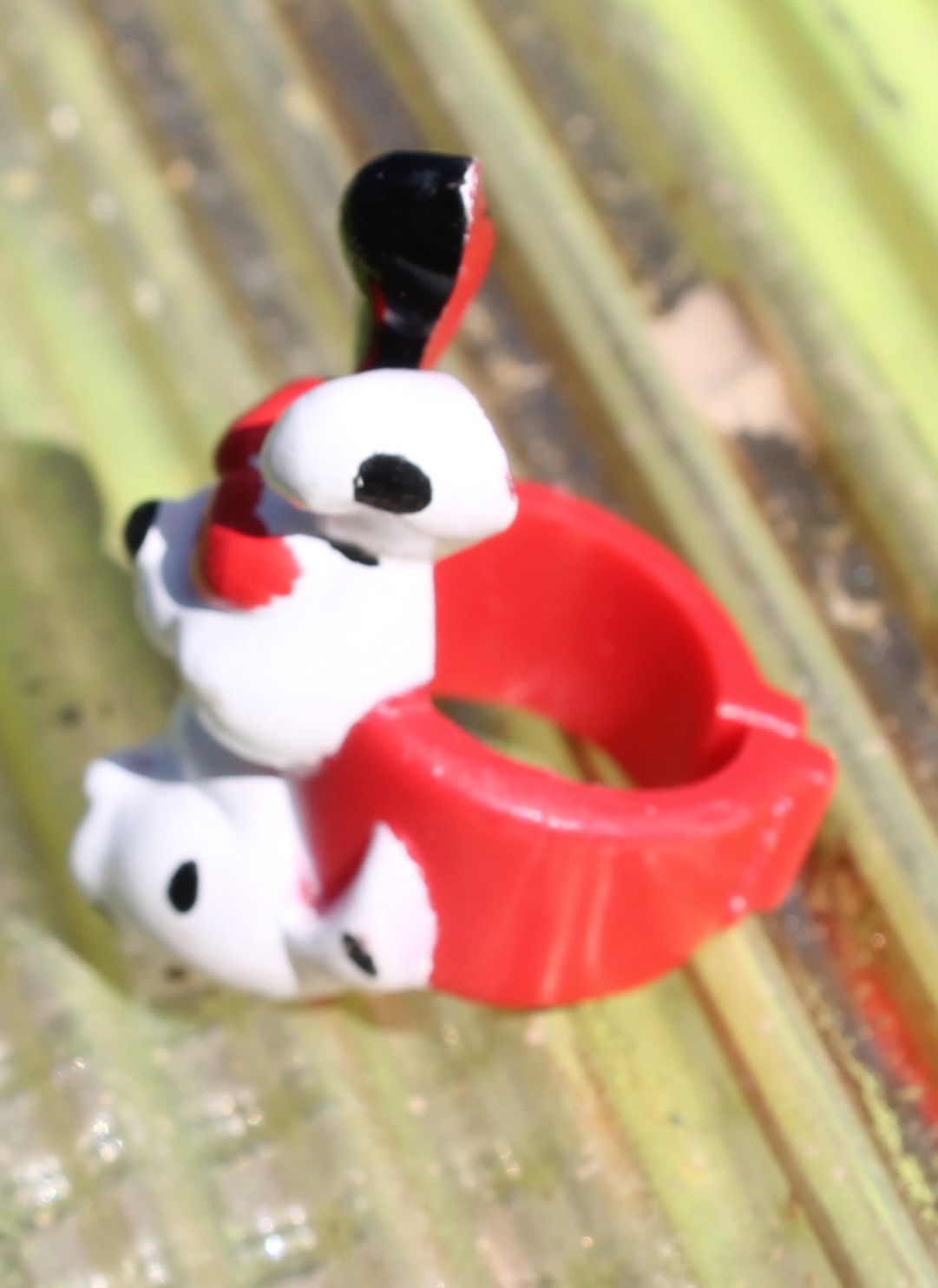 Plastic Child’s Ring – Dog & Sunglasses 1 Size Fits All FREE SHIP!