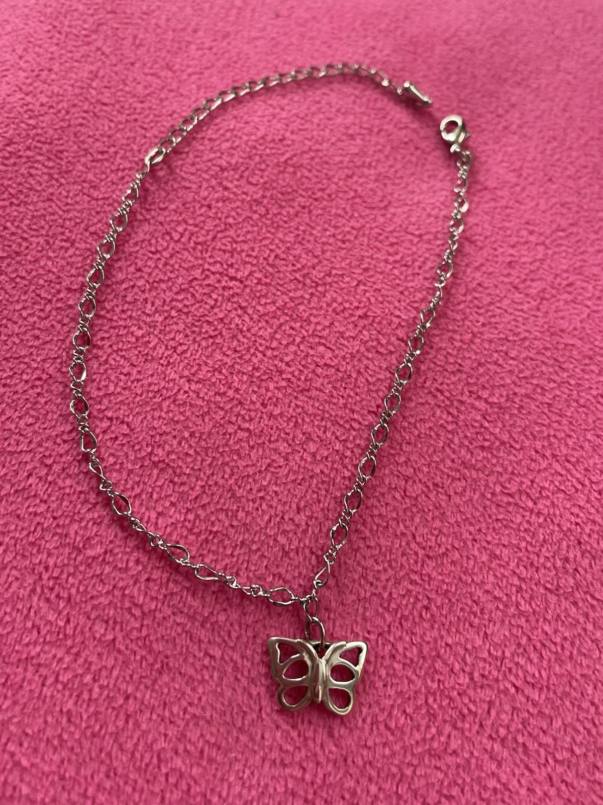 Hysteric Glamour Butterfly Anklet bracelet Sliver 925 SV925 with Can Case RARE