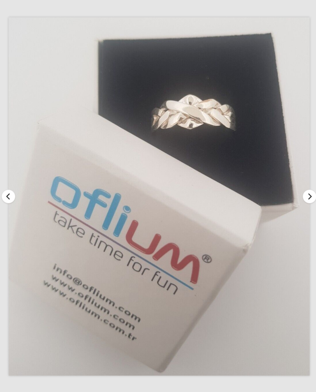 Criss cross puzzle ring 925 silver handmade 4 band Classical Turkish Puzzle
