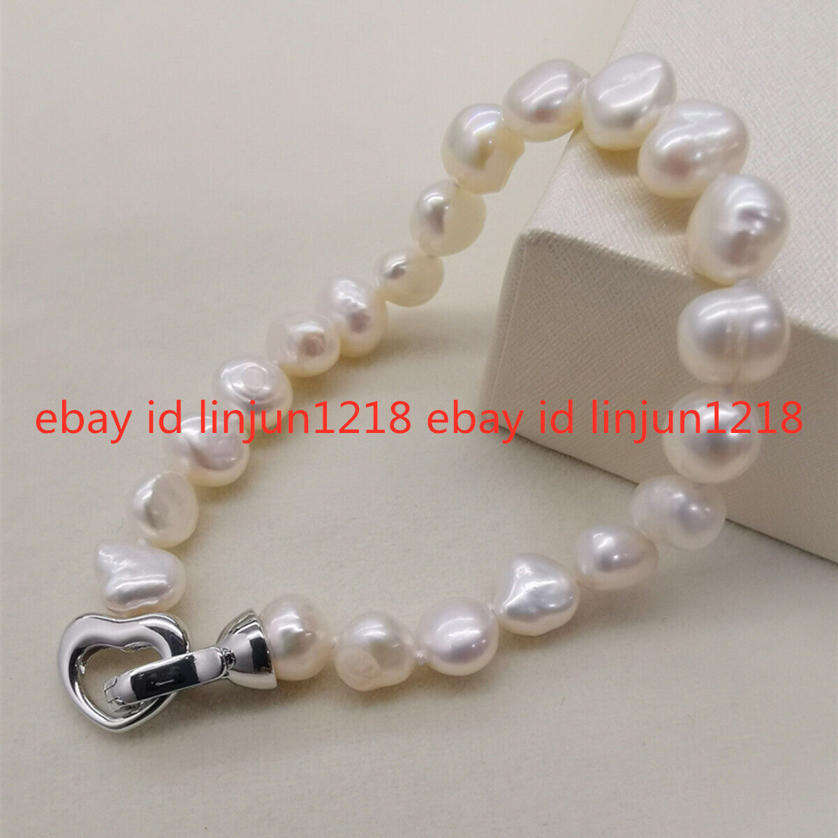 6-10mm Natural Multicolor Freshwater Baroque Pearl Beads Bracelet Jewelry 7.5”