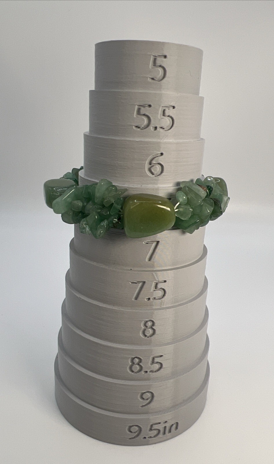 Adventurine Chunk Chip Bracelet Stretch Size 6.5”