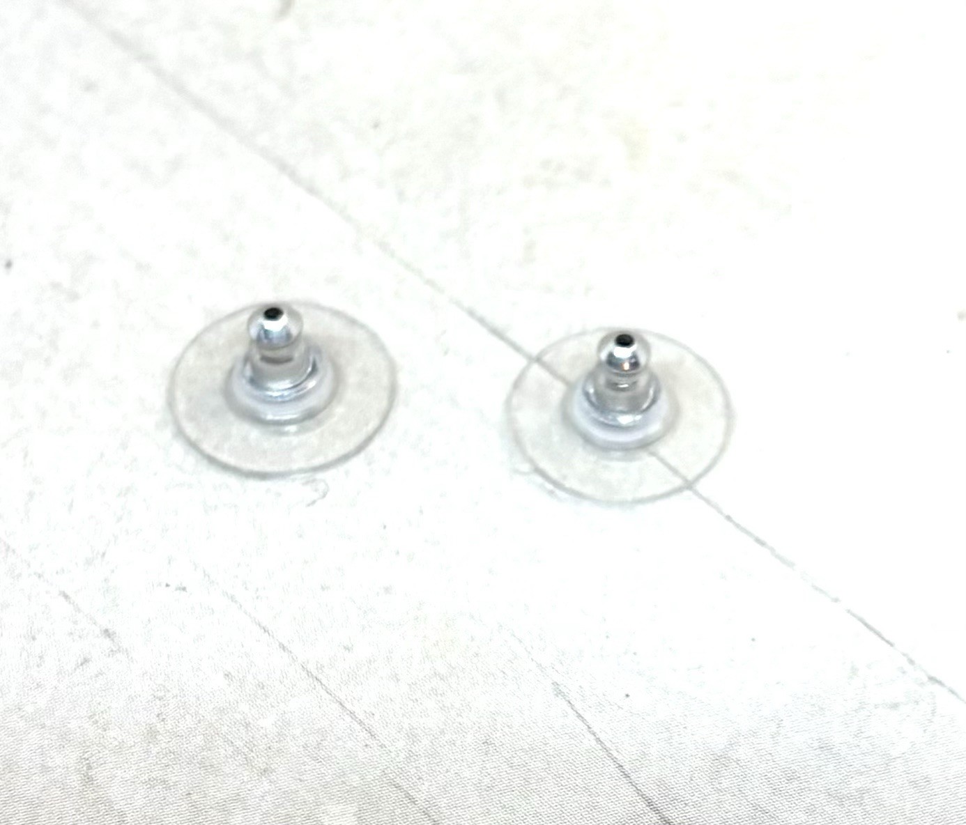 6mm Neon Pink Stud Shiny Silver Plated Cup Chain Earrings