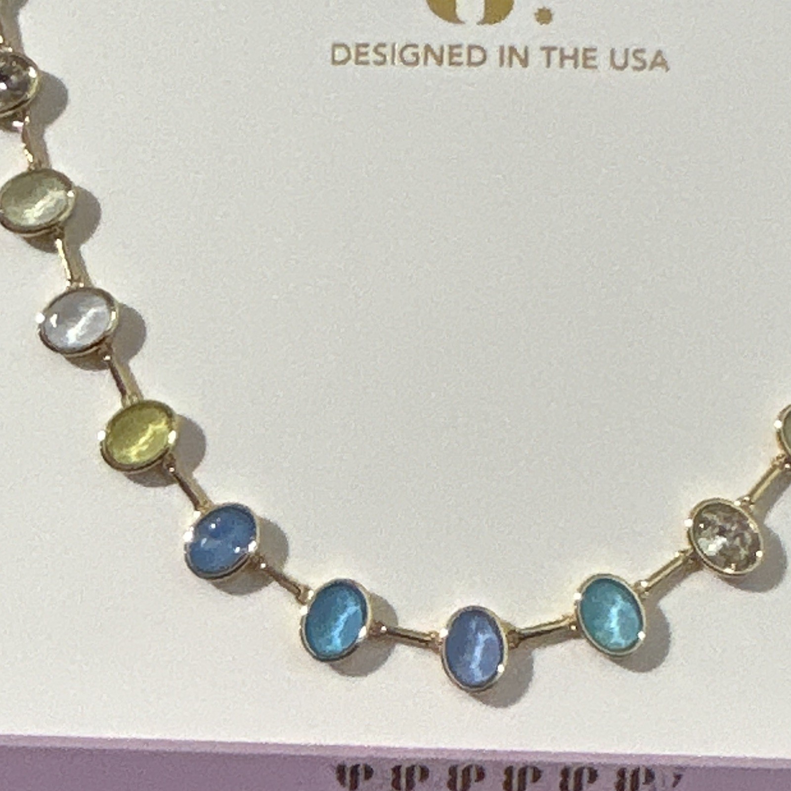 BP Summer Jewel Candy Capri Citrus Take Fight Necklace Gold-Plated Pulley Adjust