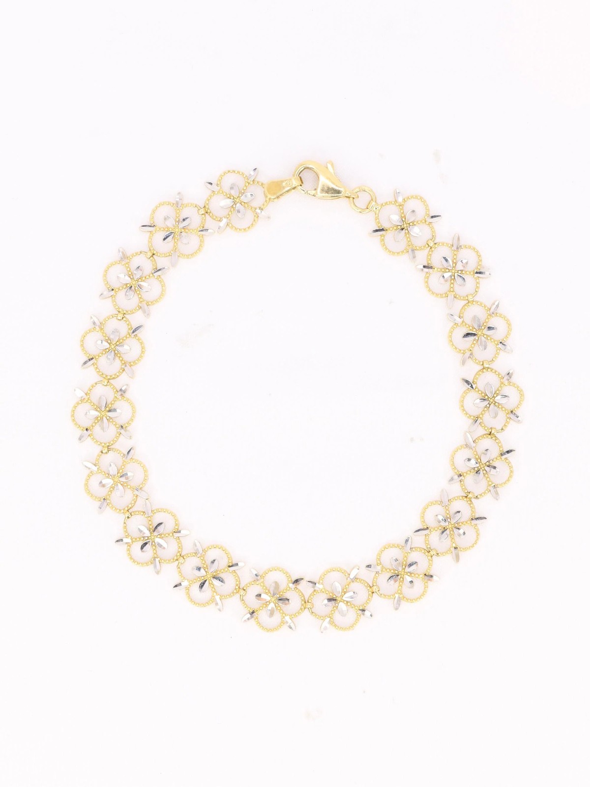 Two-tone lace bracelet