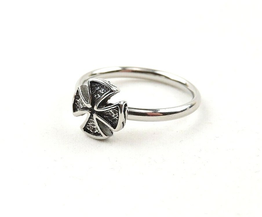 Stainless Steel Iron Cross Ring – Free Gift Packaging