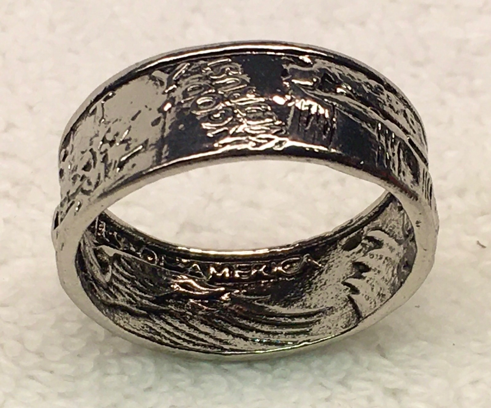 Liberty United States Half Dollar Coin Ring Costume Jewelry Size 12