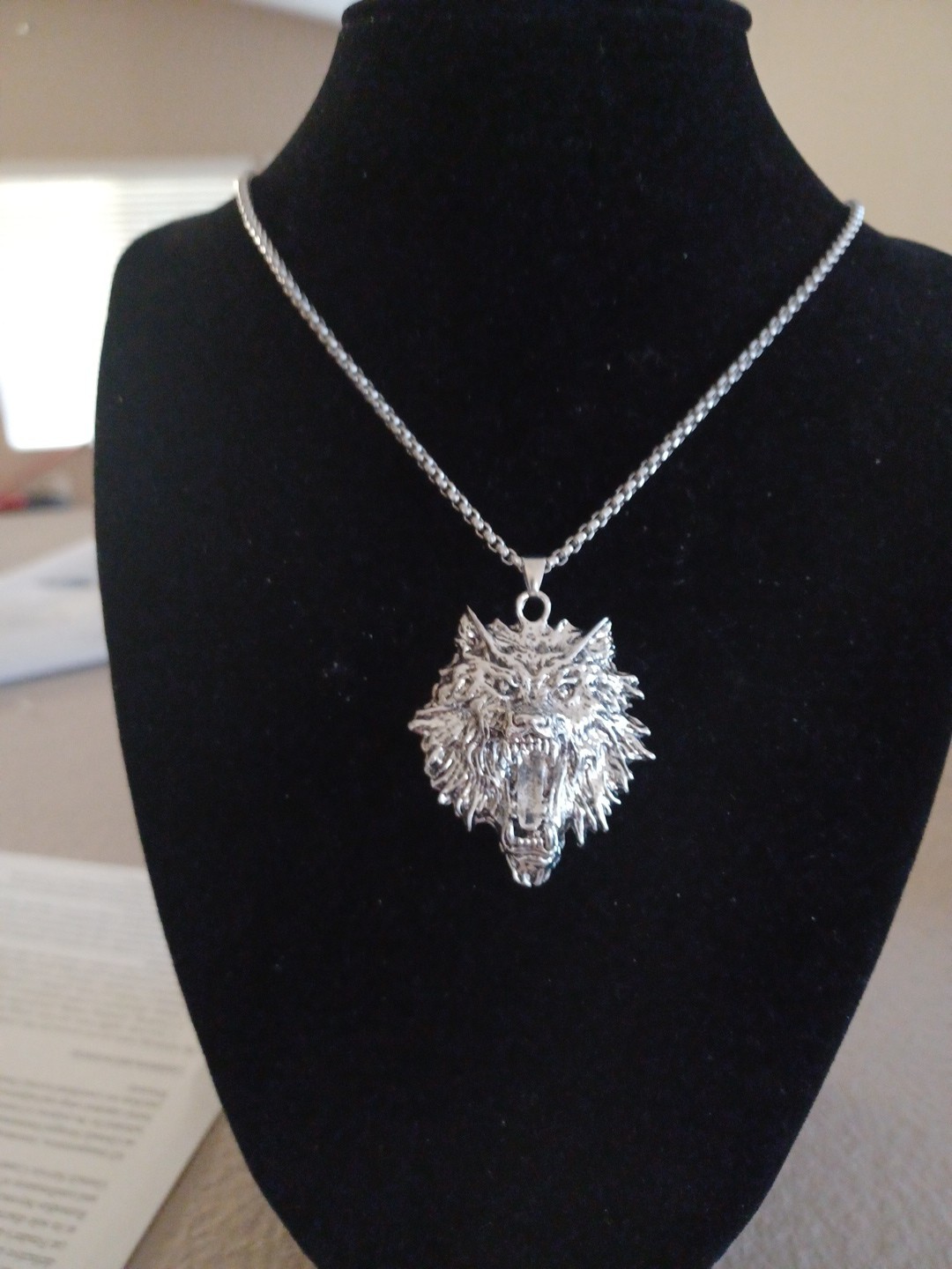 Howling Wolf Pendant