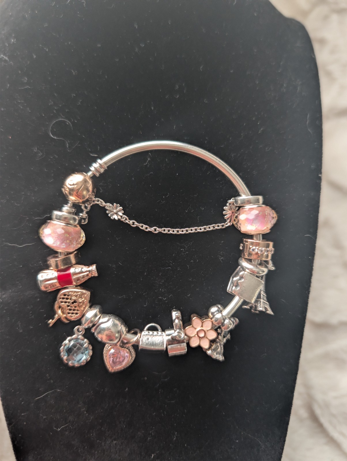 Authentic Pandora bracelet with charms