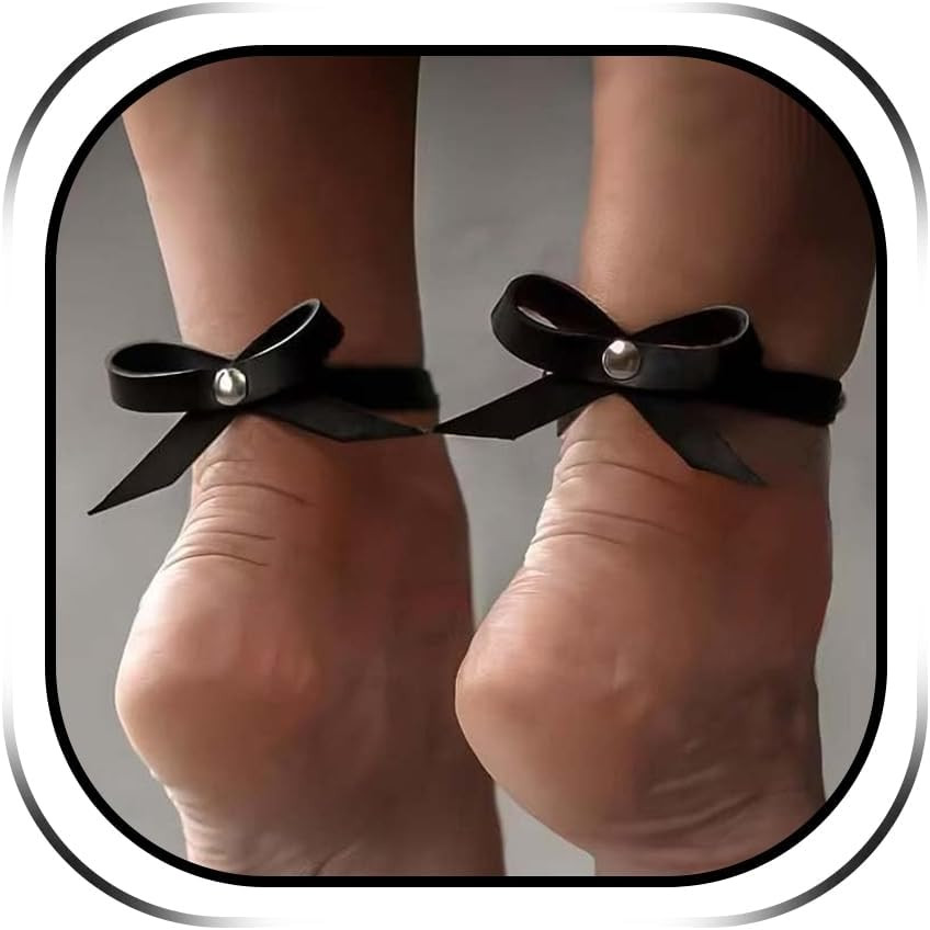 Black Bow Anklet Anklets for Women PCS PU Leather Ankle Bracelets Foot Jewelry G