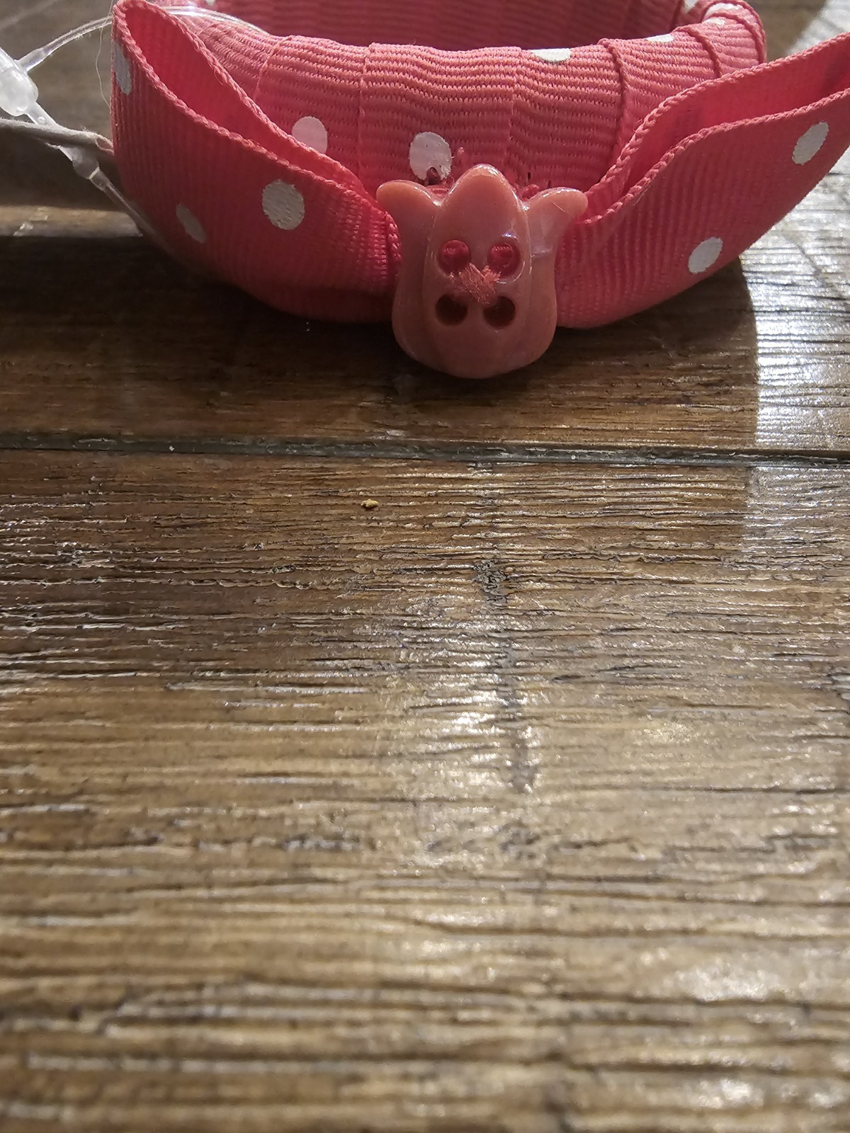 NWT Gymboree Girl’s Bright Tulip Pink Tulip Polka Dot Bangle Bracelet