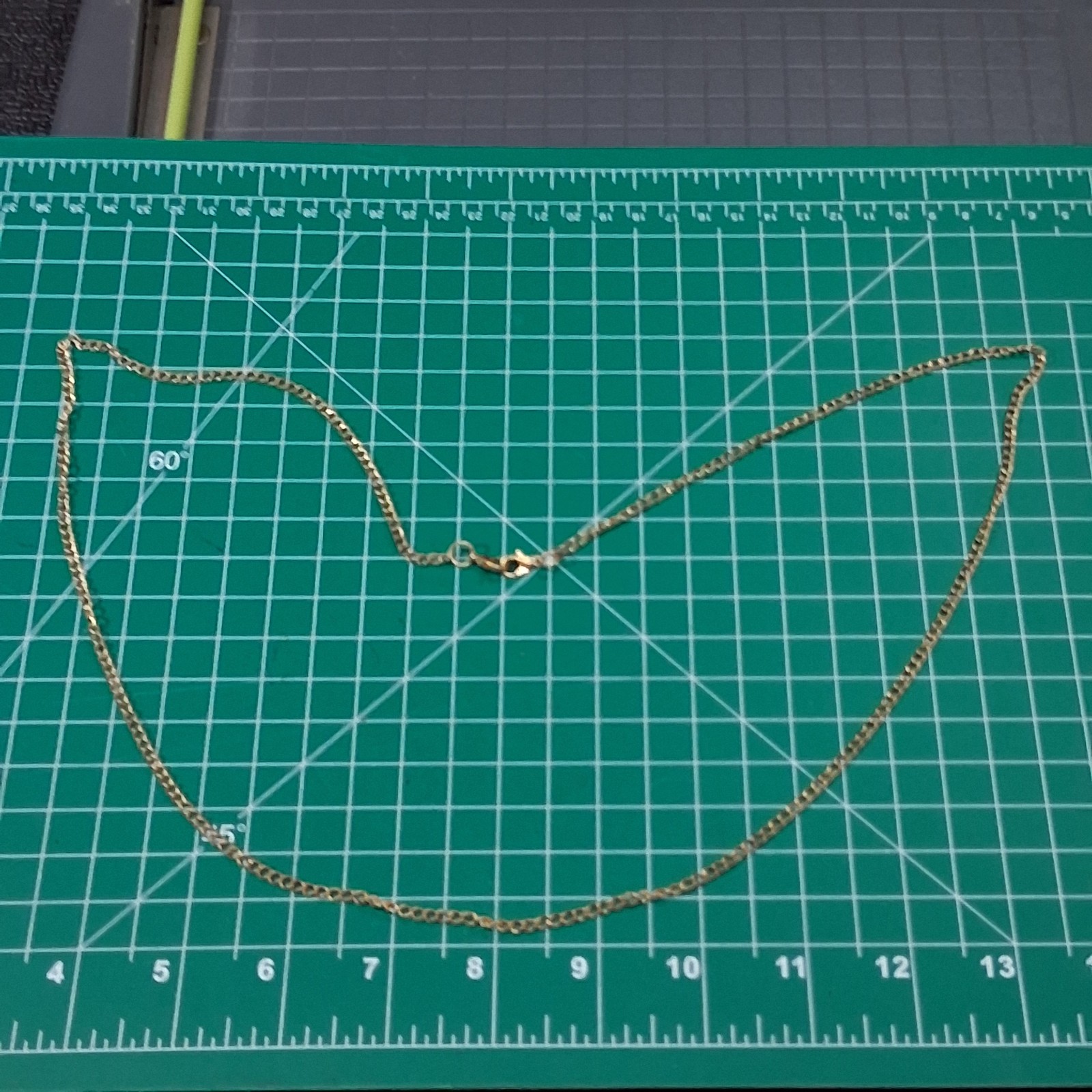 Vintage Gold Tone 32” Curb Link Double Lobster Clasp Chain Necklace