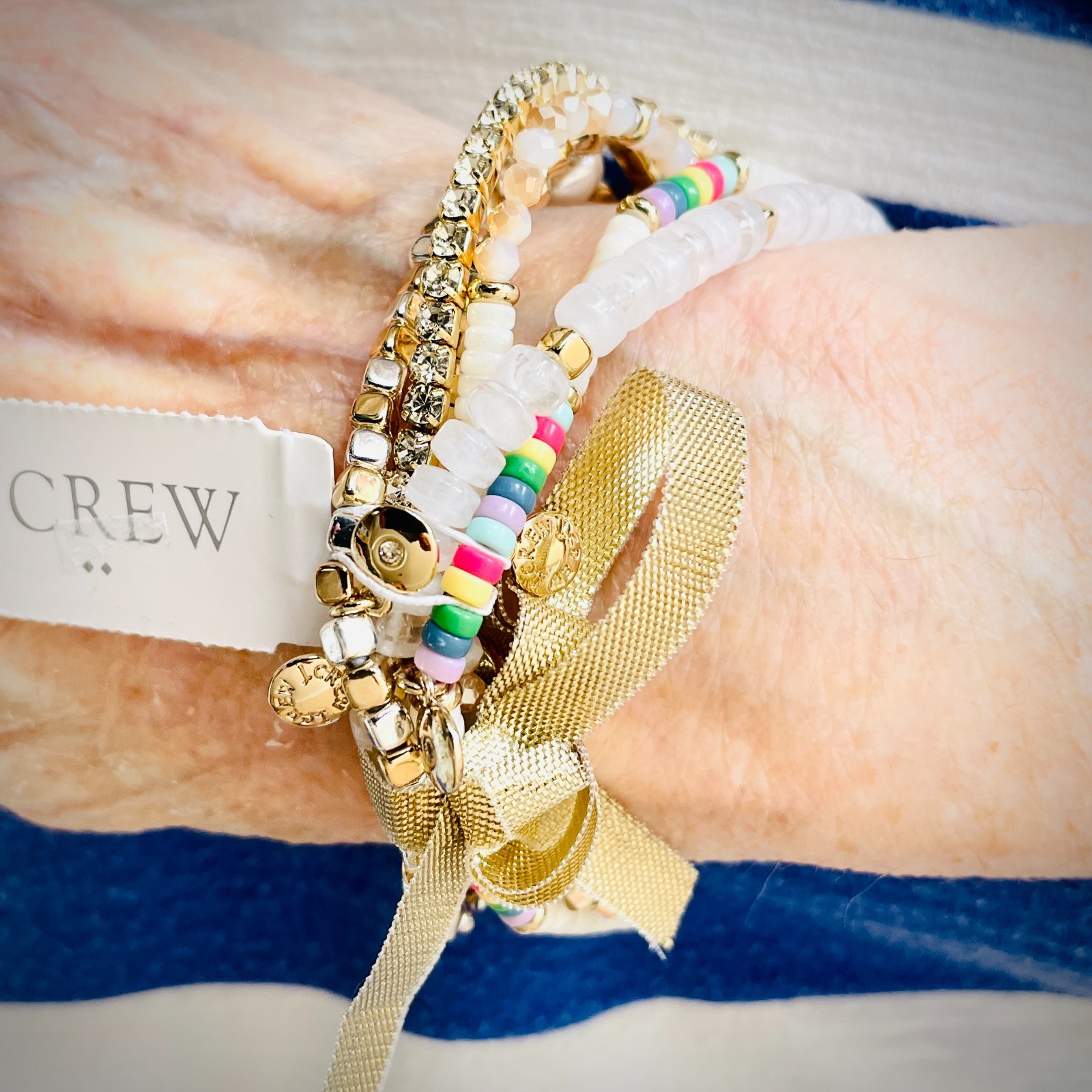 J.Crew Multi-Color Stretch Bracelets, Set of Six, 7 inch – NWT!