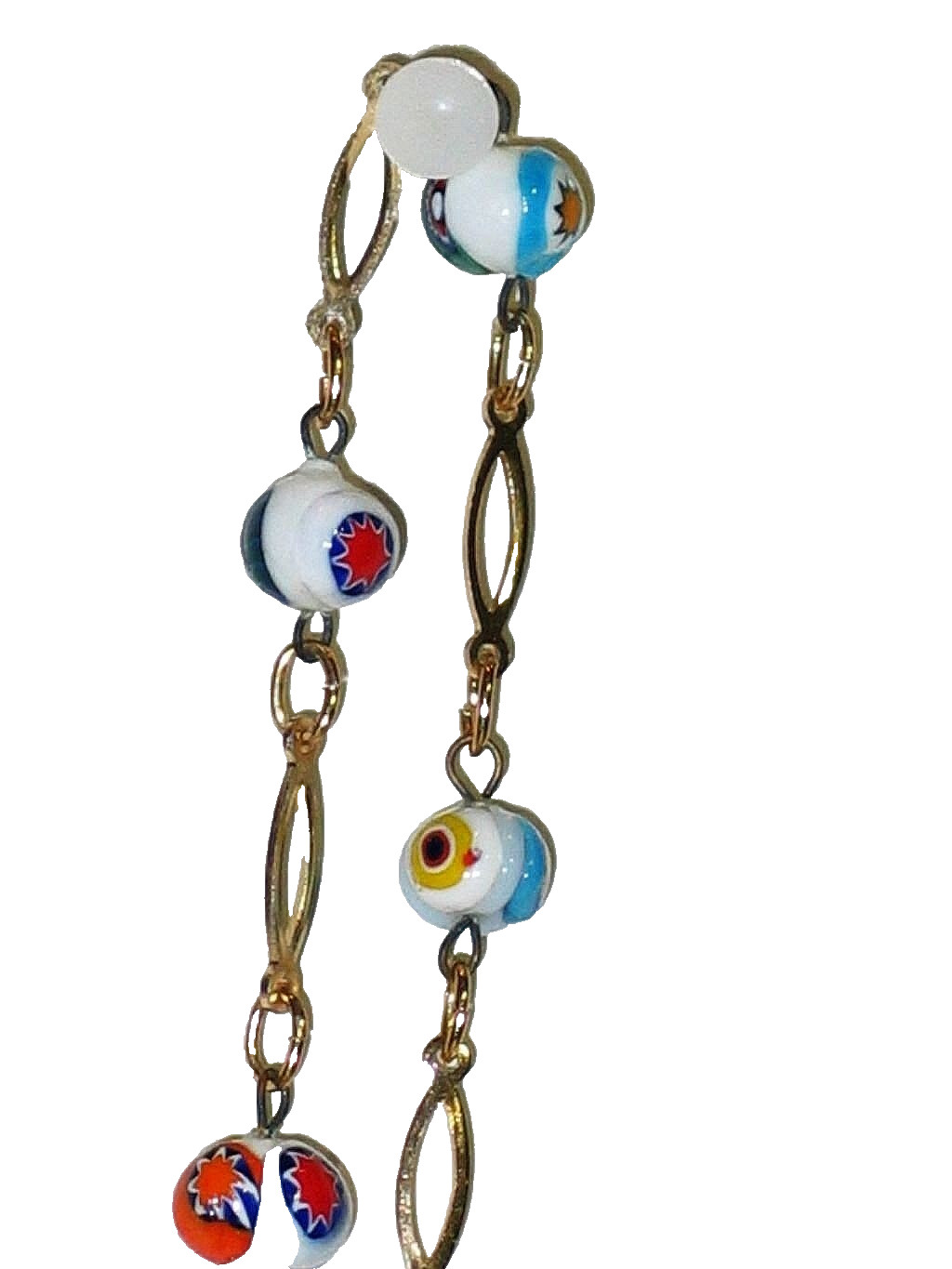 Murano Glass Necklace, Matinee Length, 24 Inches, 61 cm